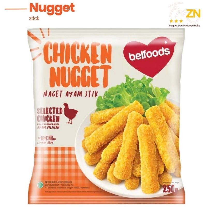 

froZN belfoods chicken stick 250gram