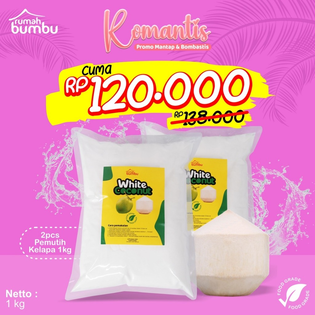 

Promo bubuk pemutih kelapa pemutih selaput kelapa kemasan 2kg