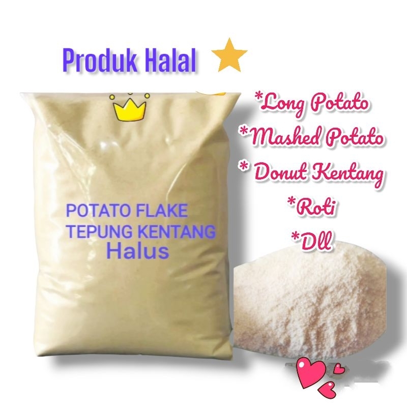 

Tepung kentang potato flake Halus 1kg