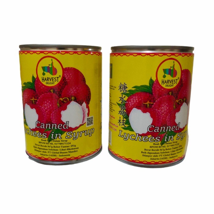 

Buah leci kaleng Harvest / lychees in syrup