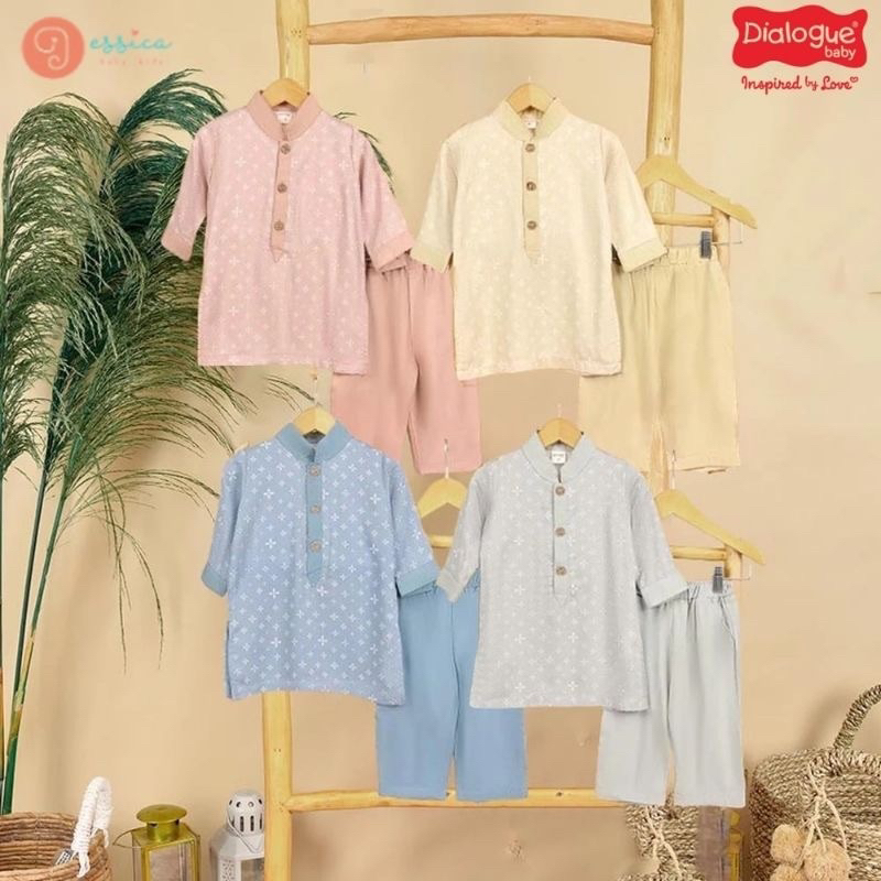 Dialogue Apparel Baby - EDISI LEBARAN BAJU KOKO SET BAYI ANAK LAKI- Malik Koko Set - Setelan Muslim 