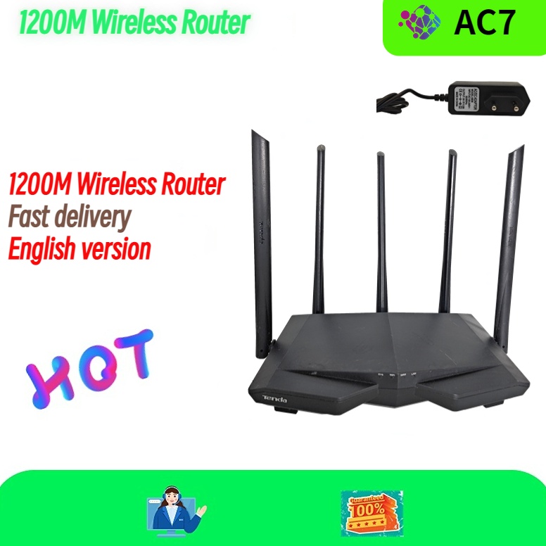 KODE L56X Wireless Router TENDA AC7 Bekas English version 12M