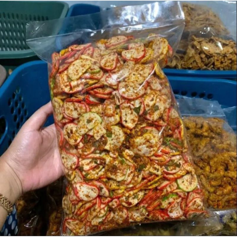 

Sebring seblak 500gr Kerupuk bawang bantet Kerupuk jablay kerupuk seblak warna warni