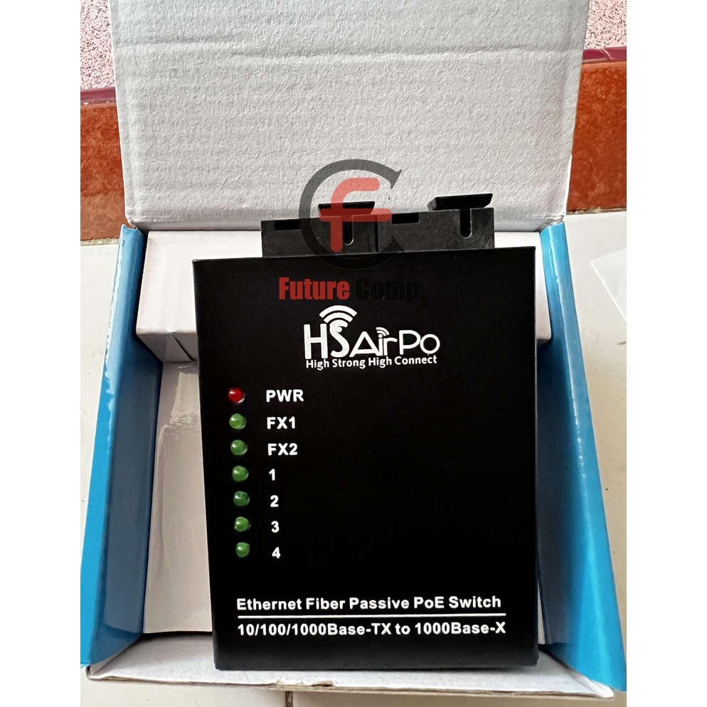 KODE O97X HsAirpo CM2F4EG POE 2Fo 4Lan Media Converter Gigabit