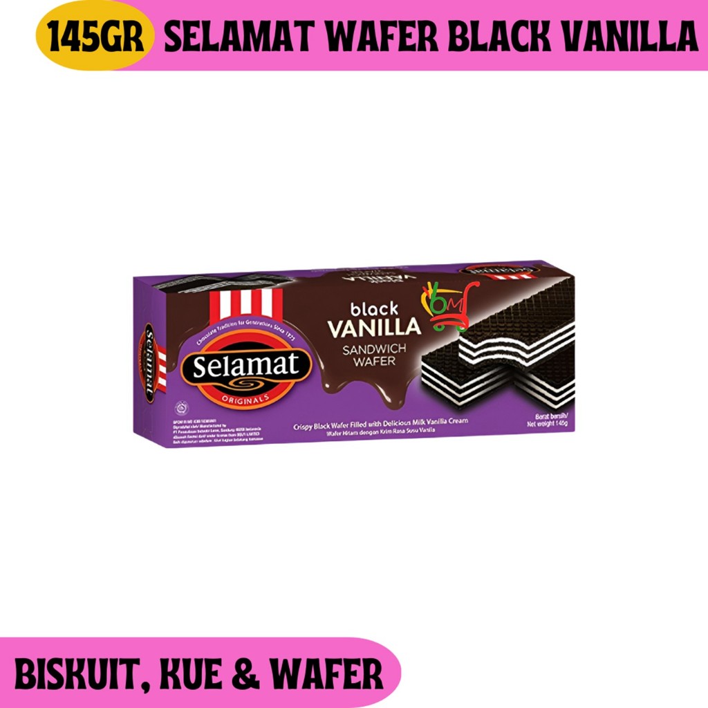 

Selamat Wafer Black Vanilla Kemasan Box Wafer Sandwich