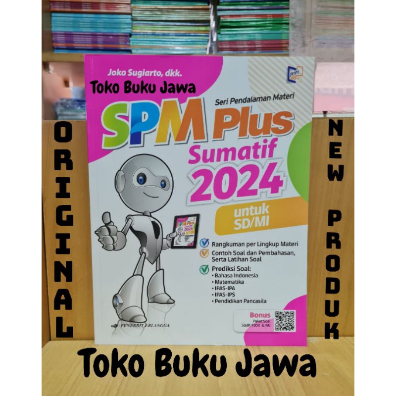 [Erlangga] ORI Buku SPM Plus Sumatif 2024 SD / MI SPM Plus US SD 2024