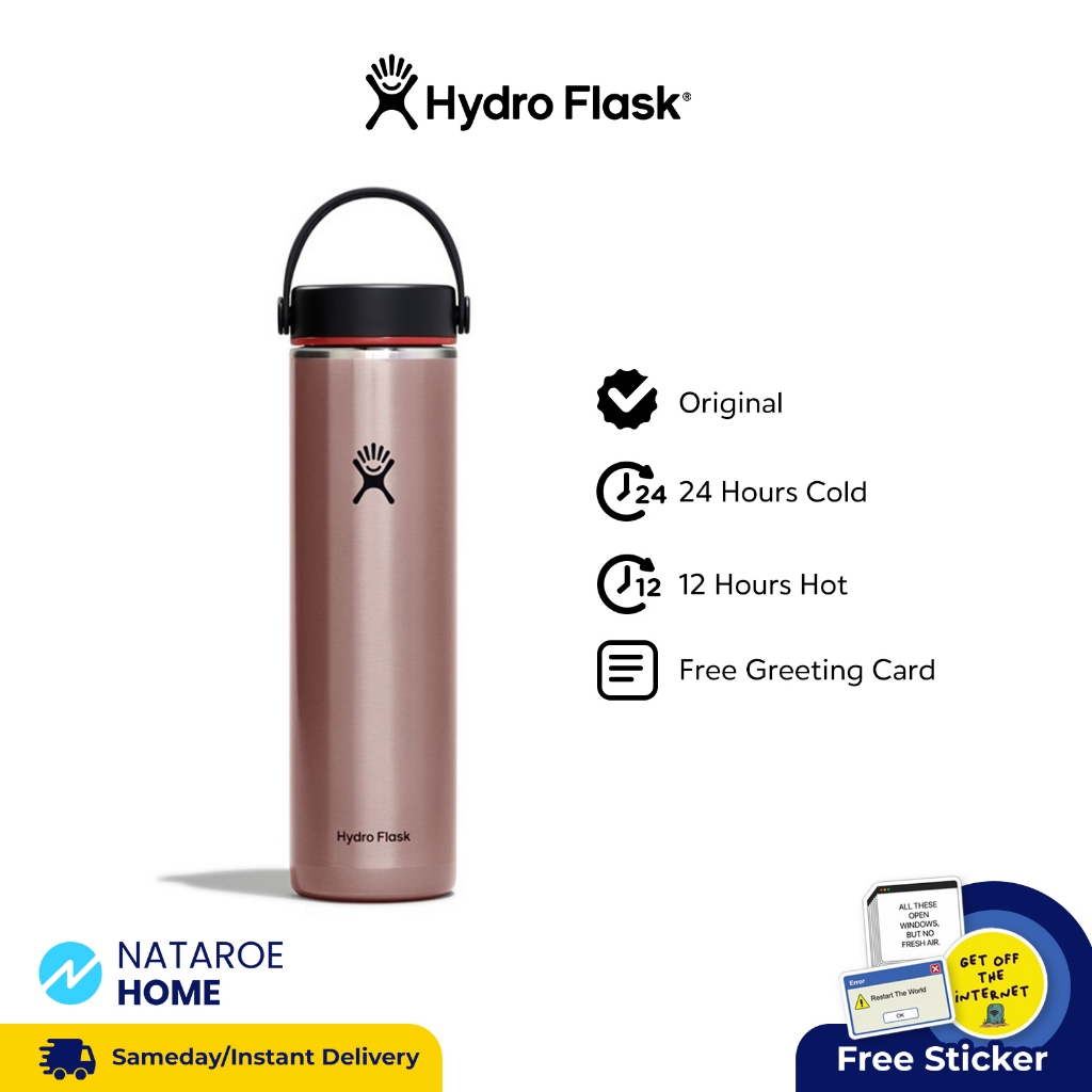 Hydro Flask Tumbler 24oz Lightweight Wide Mouth Trail - Quartz