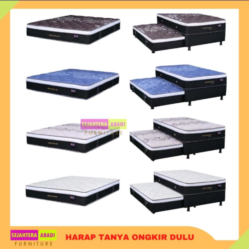 Central springbed 2in1 Twin Sorong PLUSH TOP grand DELUXE ENERGY Series Divan &amp; Full set