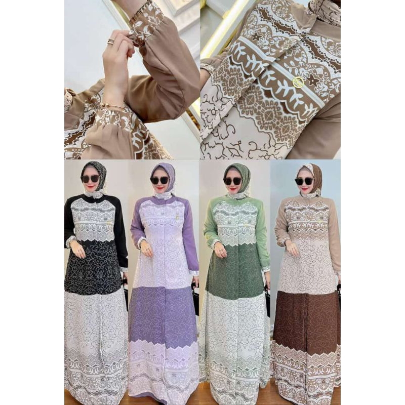 gamis seruty set hijab by irena fashion