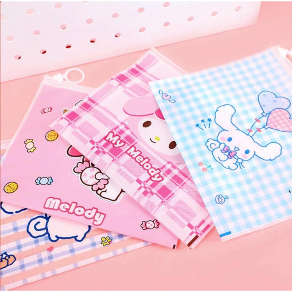 

ZIPPER STATIONERY BAG MULTIFUNGSI MOTIF SANRIO LOTSO / TEMPAT PENSIL SANRIO / POUCH ZIPPER LUCU MOTIF SANRIO