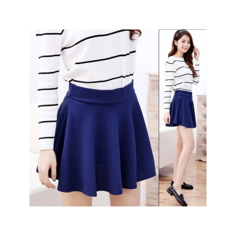 ROK KOREAAN- 802 Ice Cream Flare Skirt/Rok Mini/Rok flare/Rok pendek/mini Skirt/Rok payung/Rok Lebar