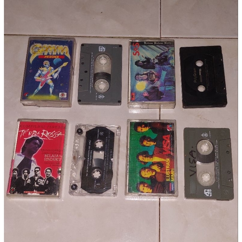 kaset Malaysia original GAMMA, S.O.S, TERRA ROSSA, VISA