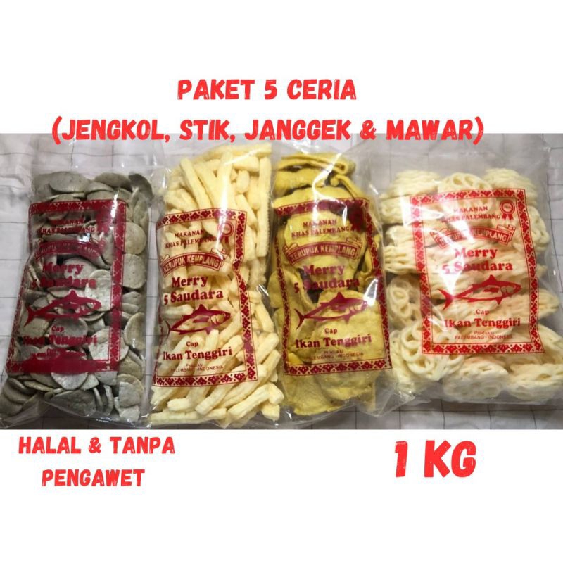 

PAKET 5 CERIA (JENGKOL, STIK, JANGGEK & MAWAR) 1 KG