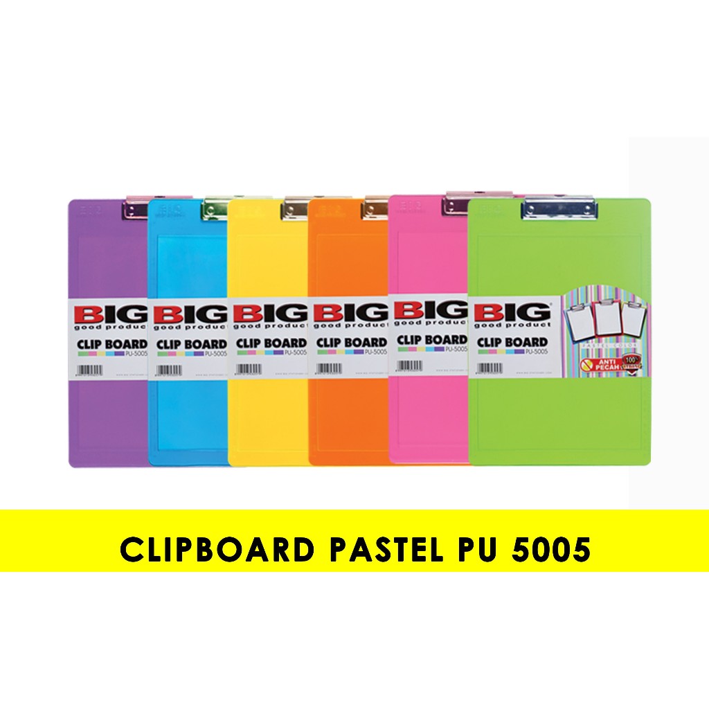 

Clipboard Papan Ujian BIG Pastel Fluorecent