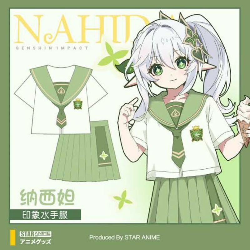 Nahida Sailor Seifuku Genshin Costume