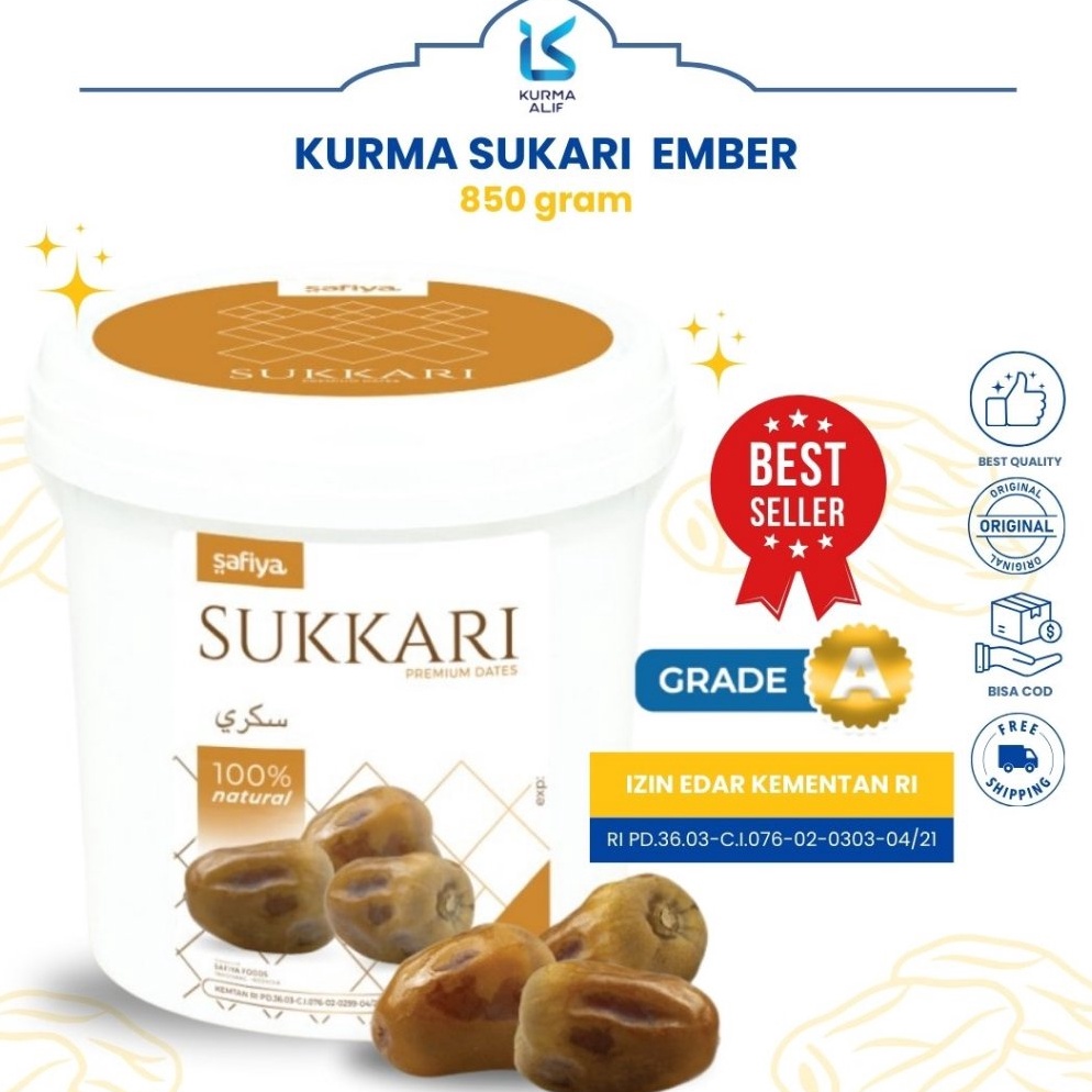 

Promo Terbatas Trx8e8Ds Kurma Sukari Ember 85 gr Safiya Original