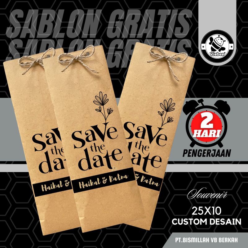 

PAPER BAG CUSTOM NAMA TEMPAT SOUVENIR SERBAGUNA KERTAS TEBAL KUAT MURAH BANGET UK. 10X25