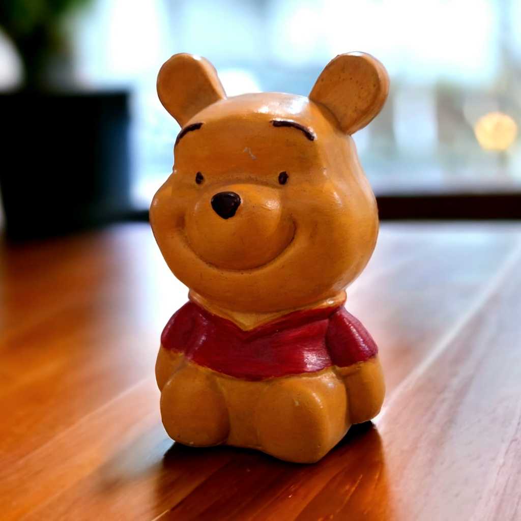 Belajar Melukis Patung Gypsum Polos - Winny The Pooh - Mainan Celengan Edukasi Anak