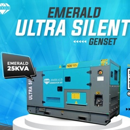 Genset Silent | 25 KVA | Genset Diesel Emerald Ultra Silent