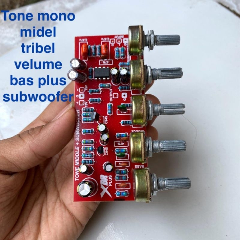 tone control xbr mono midel tribel volume bas plus subwoofer