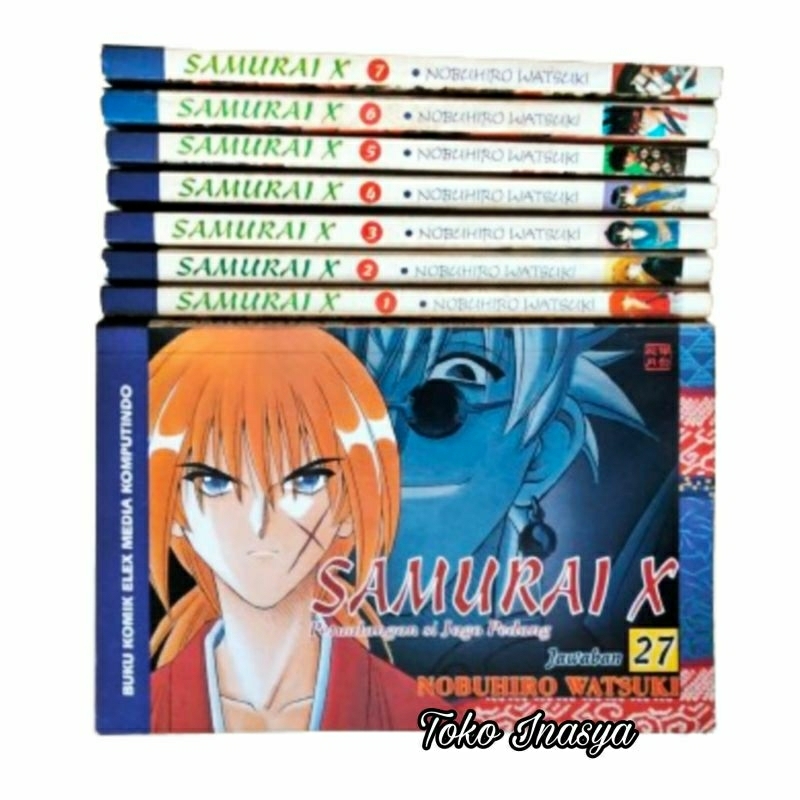 MANGA / KOMIK SAMURAI X (BY NOBUHIRO WATSUKI) FULLSET LENGKAP / VOL 1-28 TAMAT / ORIGINAL