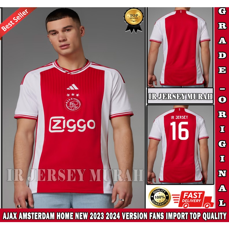 JERSEY SEPAK BOLA AJAX HOME 2023 2024 IMPORT GRADE ORIGINAL TOP QUALITY / JERSEY AJAX HOME 2021 2022