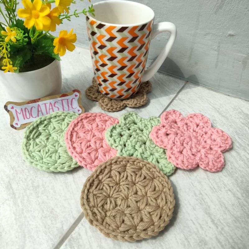Coaster Rajut / Tatakan Gelas / Crochet Coaster