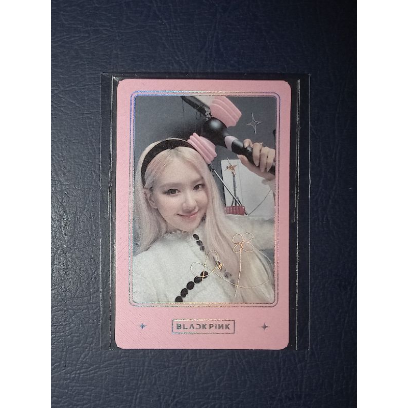 [Limited Edition] BLACKPINK PC PHOTOCARD OFFICIAL LIGHTSTICK ver 2 ROSE