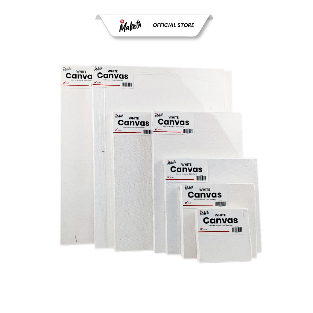 

Maketh Kanvas Lukis Putih 30x30 Cm White Canvas CV-6WH Sudah GESSO