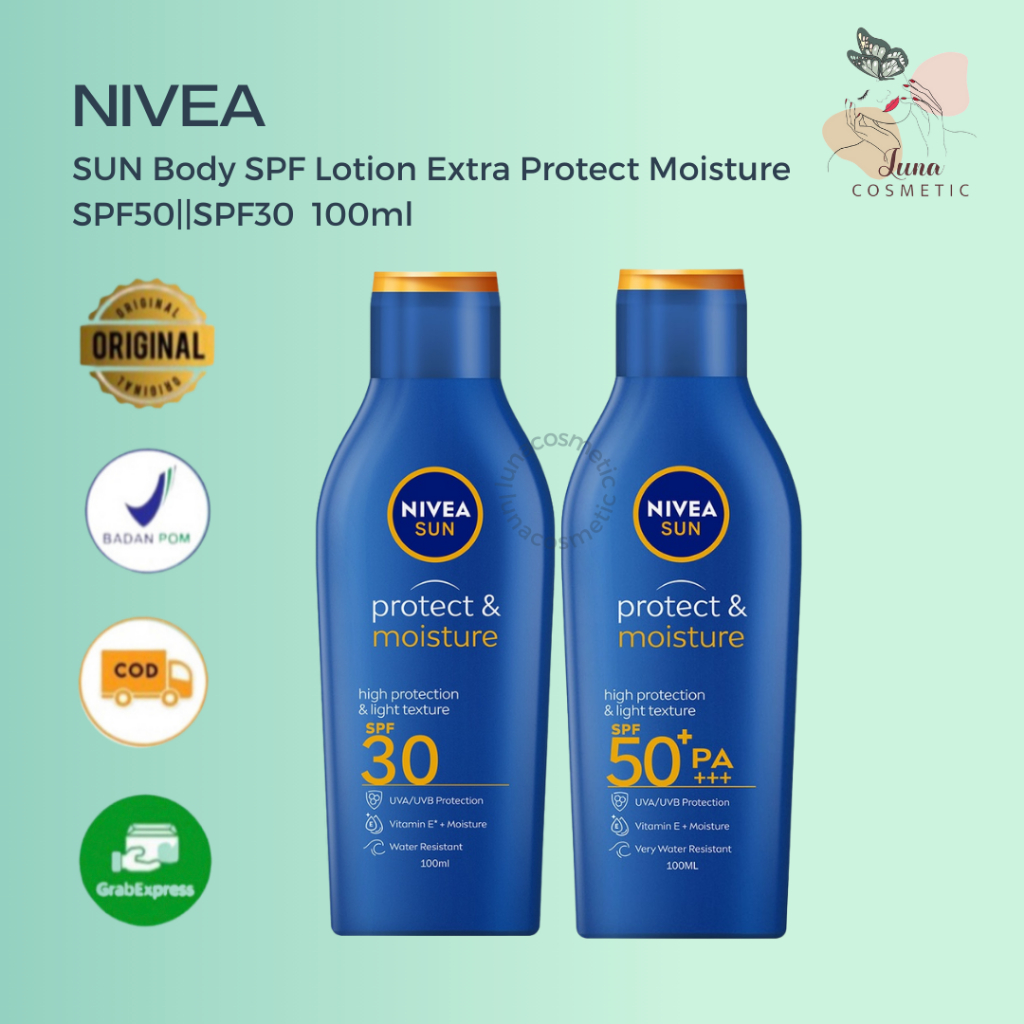 Nivea SUN Body SPF Lotion Extra Protect Moisture SPF50||SPF30  100&75ml