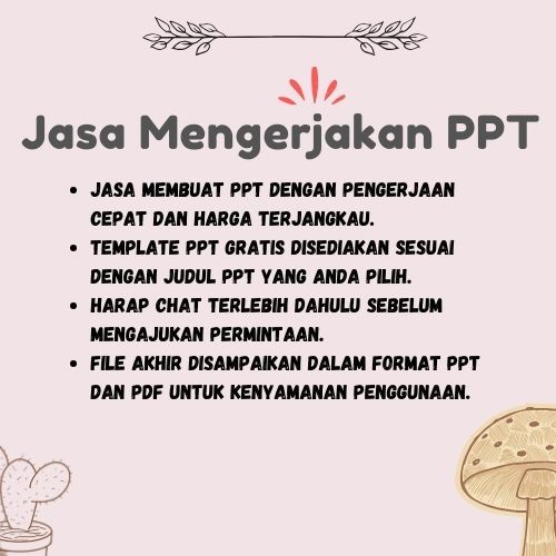 Jasa Mengerjakan PPT