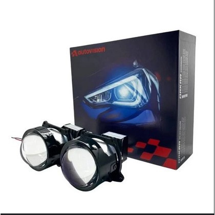 BIled Projector 120W Dakar Carbon Blue Lens Autovision, Projector mobil