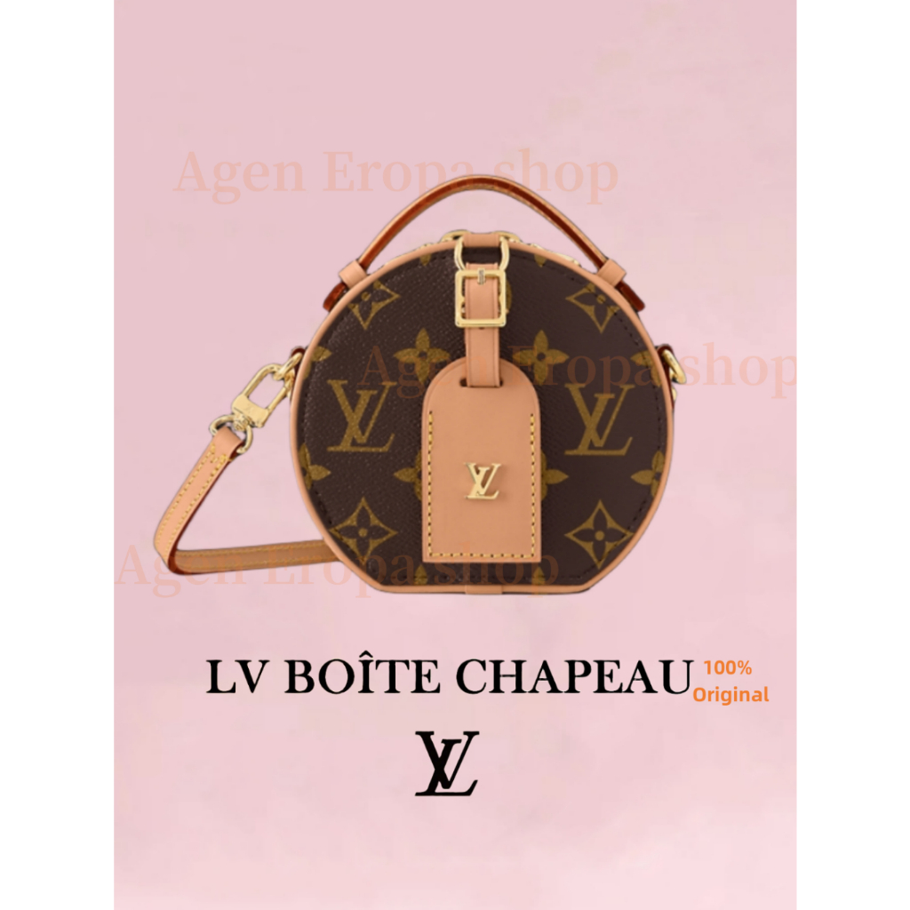 100% authentic Louis Vuitton Women's Bag LV BOITE CHAPEAU classic Soft Round Cake Single Shoulder Di