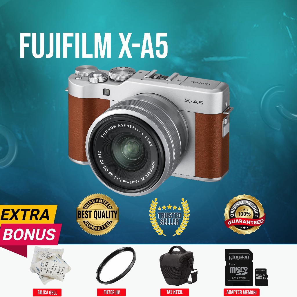 [GUBUK KAMERA] MIRRORLESS FUJIFILM FUJI XA5 X-A5 KIT 15-45MM OIS ORIGINAL MURAH MULUS (SECOND)