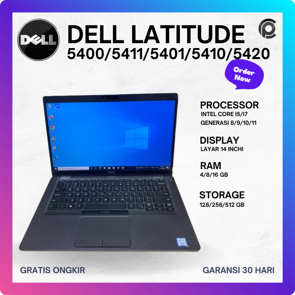 Dell latitude 5401 5411 5400 5420  Laptop Bekas Terawat Seken Bergaransi