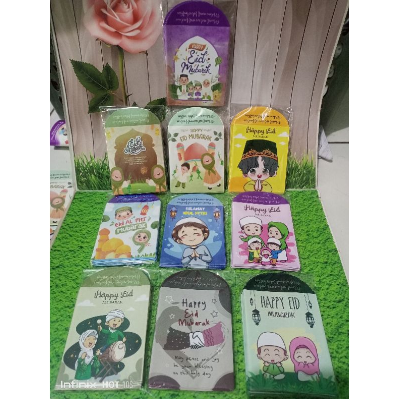 

Amplop Lebaran Kartun Muslim terbaru +Kata Motivasi isi 10(cod)