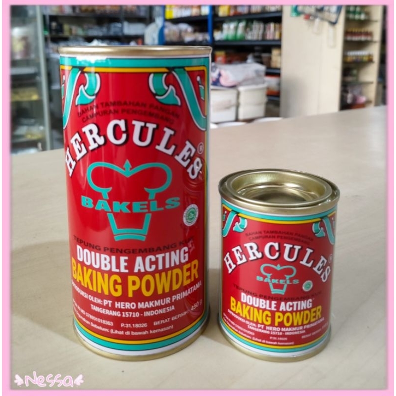 

Hercules Double Acting Baking Powder / Tepung Pengembang Kue