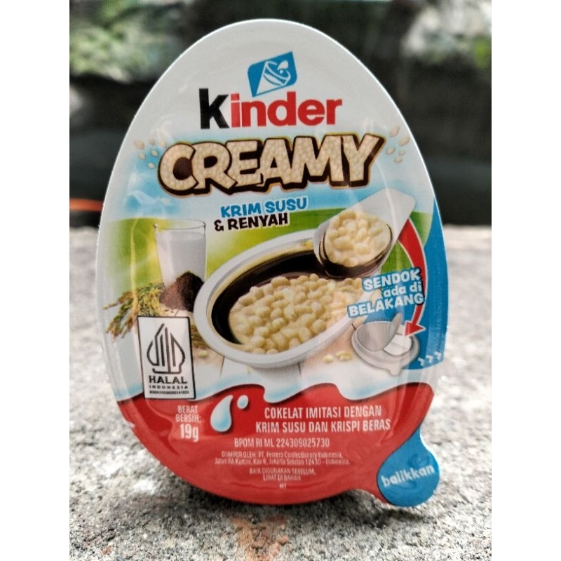 

Kinder creamy krim susu & renyah 19gr Ed 2025