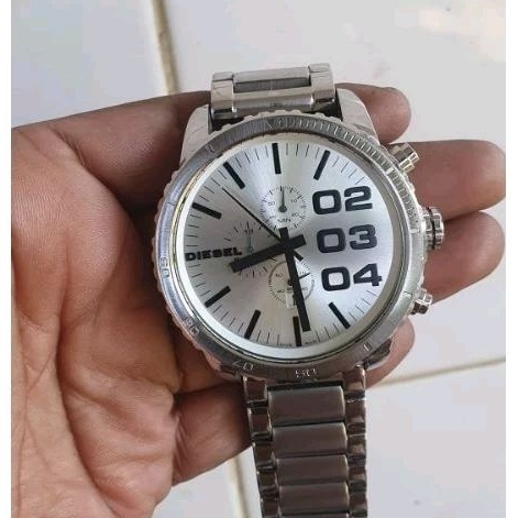 jam tangan Original Chronograph Diesel DZ 4215 mulus big size preloved second bekas l
