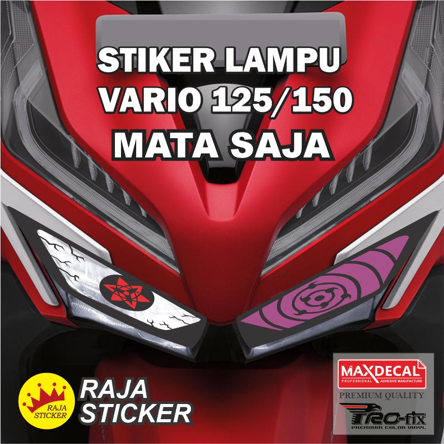 STIKER LAMPU MATA SARINGGAN SASUKE VARIO NEW 2018 2019
