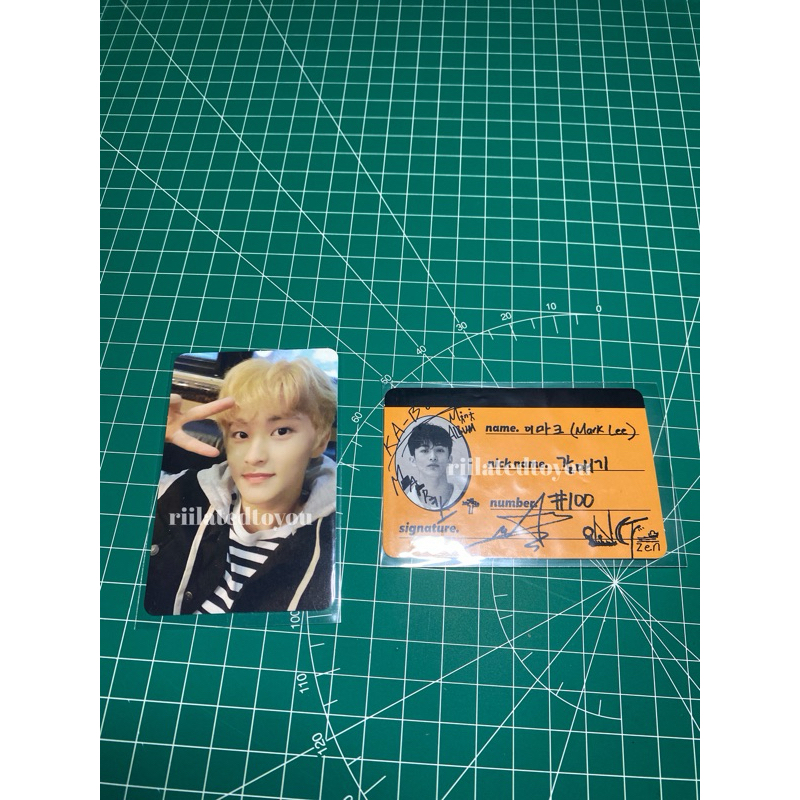 NCT Mark photocard - superhuman suhum kihno, crew card we go up