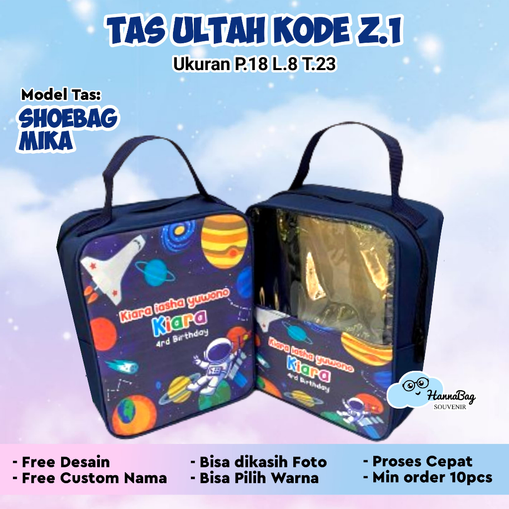 SHOE BAG TERLARIS /TAS ULTAH / TAS ULANG TAHUN/ GOODIE  BAG ULTAH/ SOUVENIR ULTAH/ TAS ULTAH ANAK CU