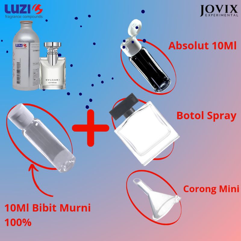 Parfume inspired Bibit Murni Luzi Bv*lgari E*treme PREMIUM By jovix Experimental (Harga per ML)