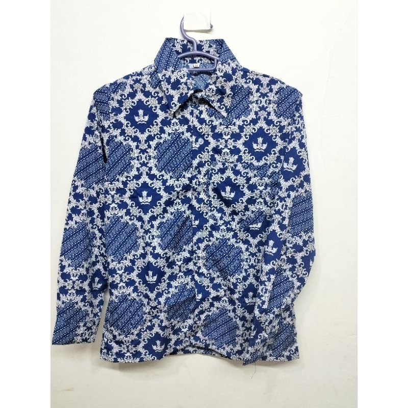 BatikSekolahSMP/Batik Sekolah Motif Lereng Biru