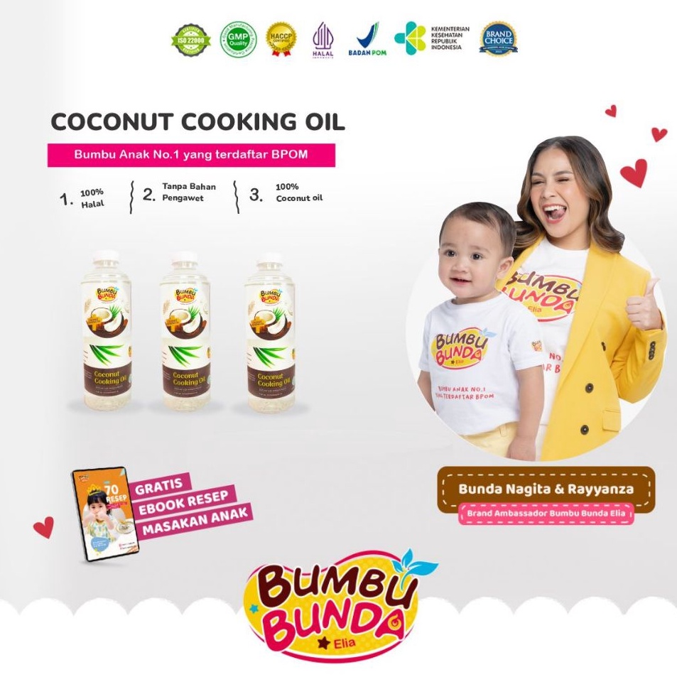 

Yang Terbaik Bumbu Bunda Elia Coconut Cooking Oil Minyak MPASI BB Booster MPASI CCO Lemak MPASI Minyak Bayi