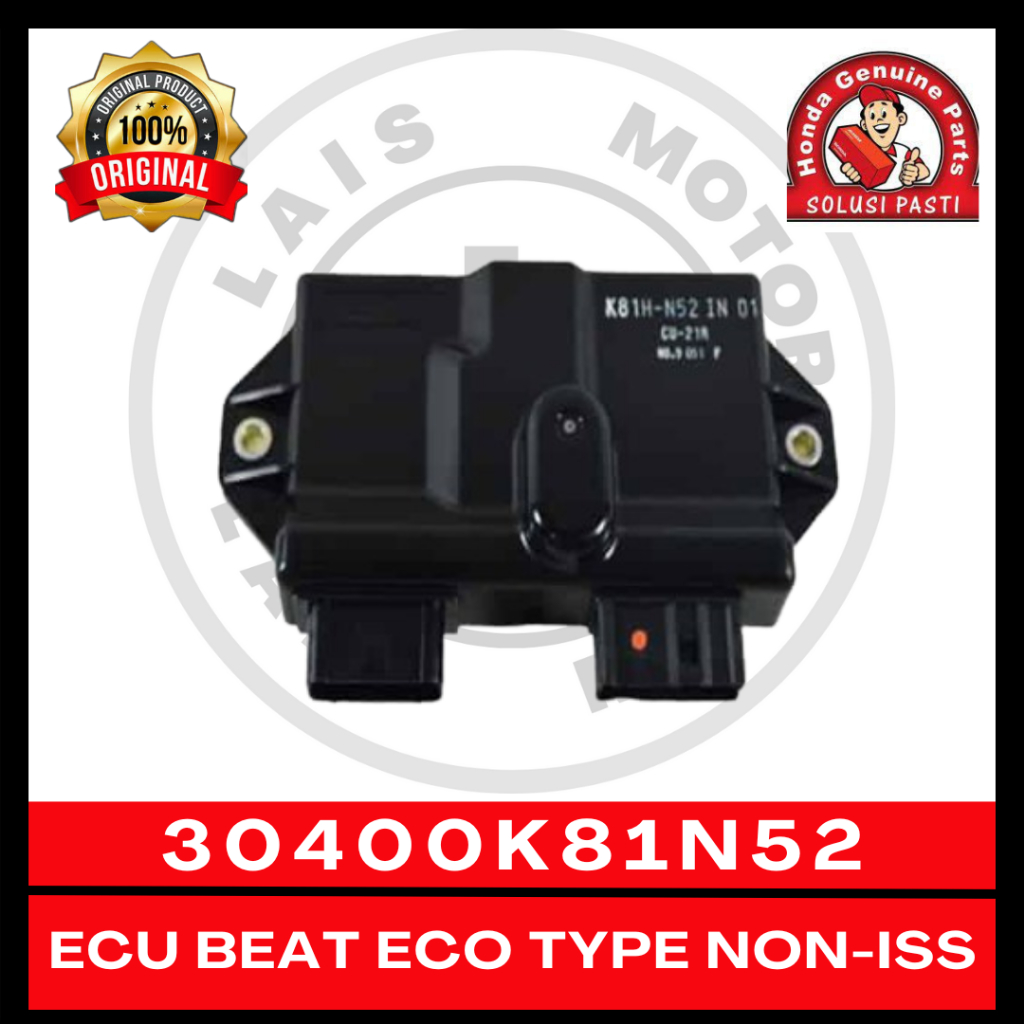 ECU K81N52 Beat Street ECO Type Non-ISS 30400K81N52 ORI AHM