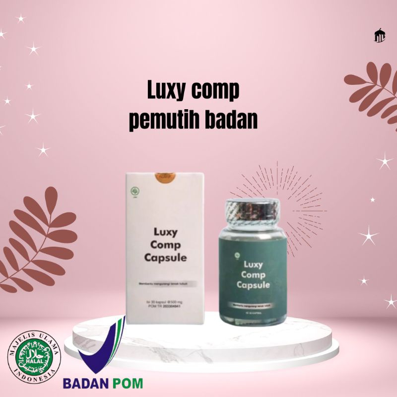 LUXY COMP CAPSULE PEMUTIH PELANGSING BADAN ASLI ISI 30
1 botol isi 30 ka i

