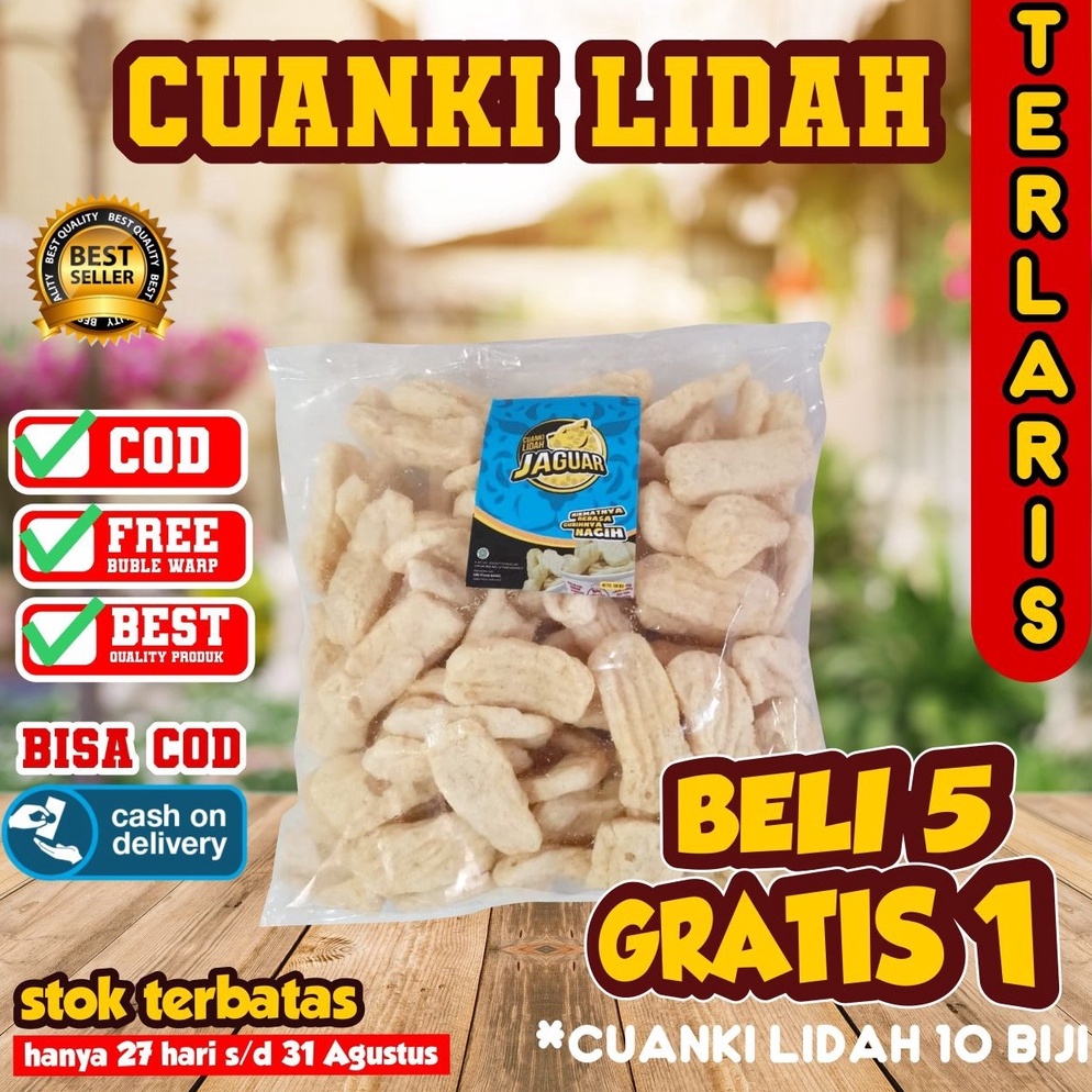

Buy Now CUANKI LIDAH 1 Biji TOPING BASO ACI CUANGKI KERING KHAS GARUT PILUS CIKUR SIOMAY MINI CUANKI TAHU