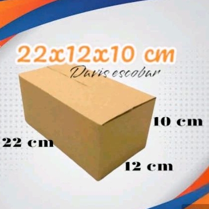 

Kardus box packing 22x12x10 cm siap pakai