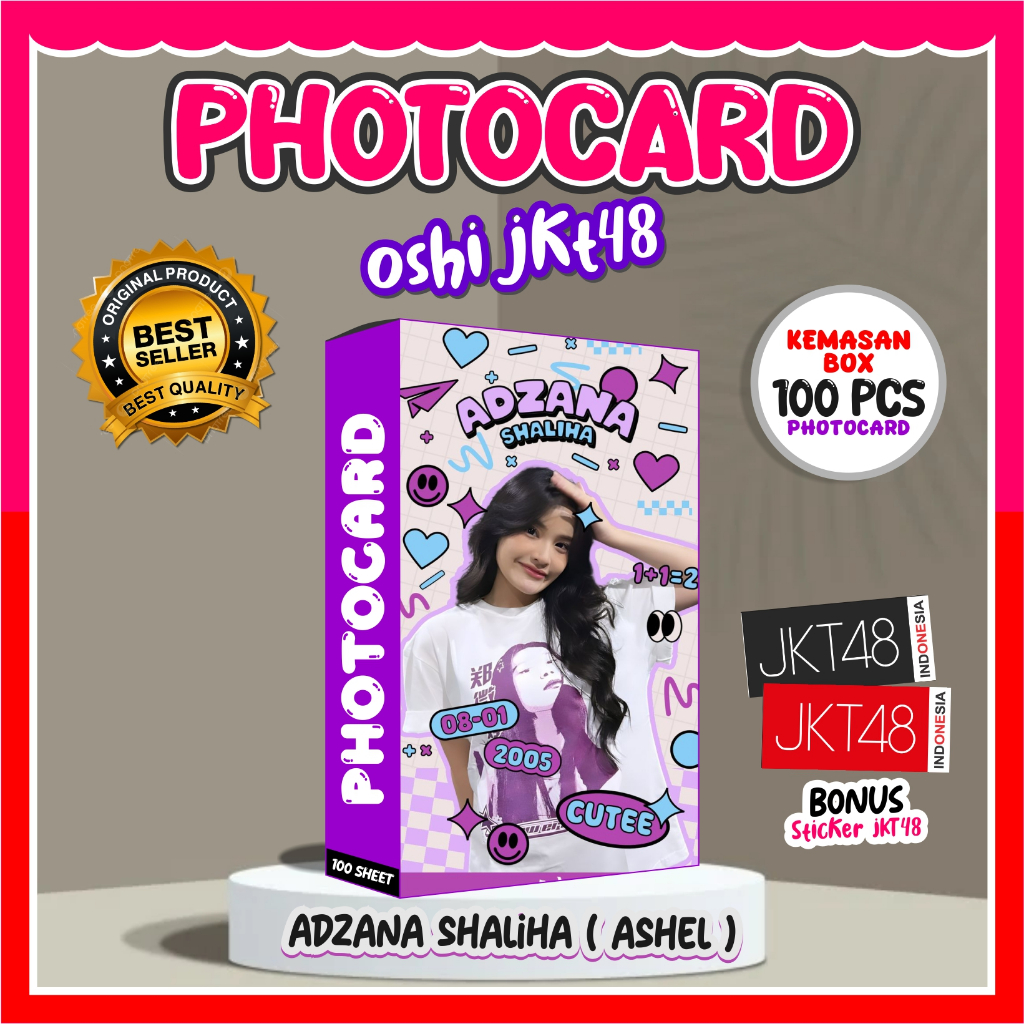 100 Photocard Ashel JKT48 GRATIS 100 Innersleeve | OSHI JKT48